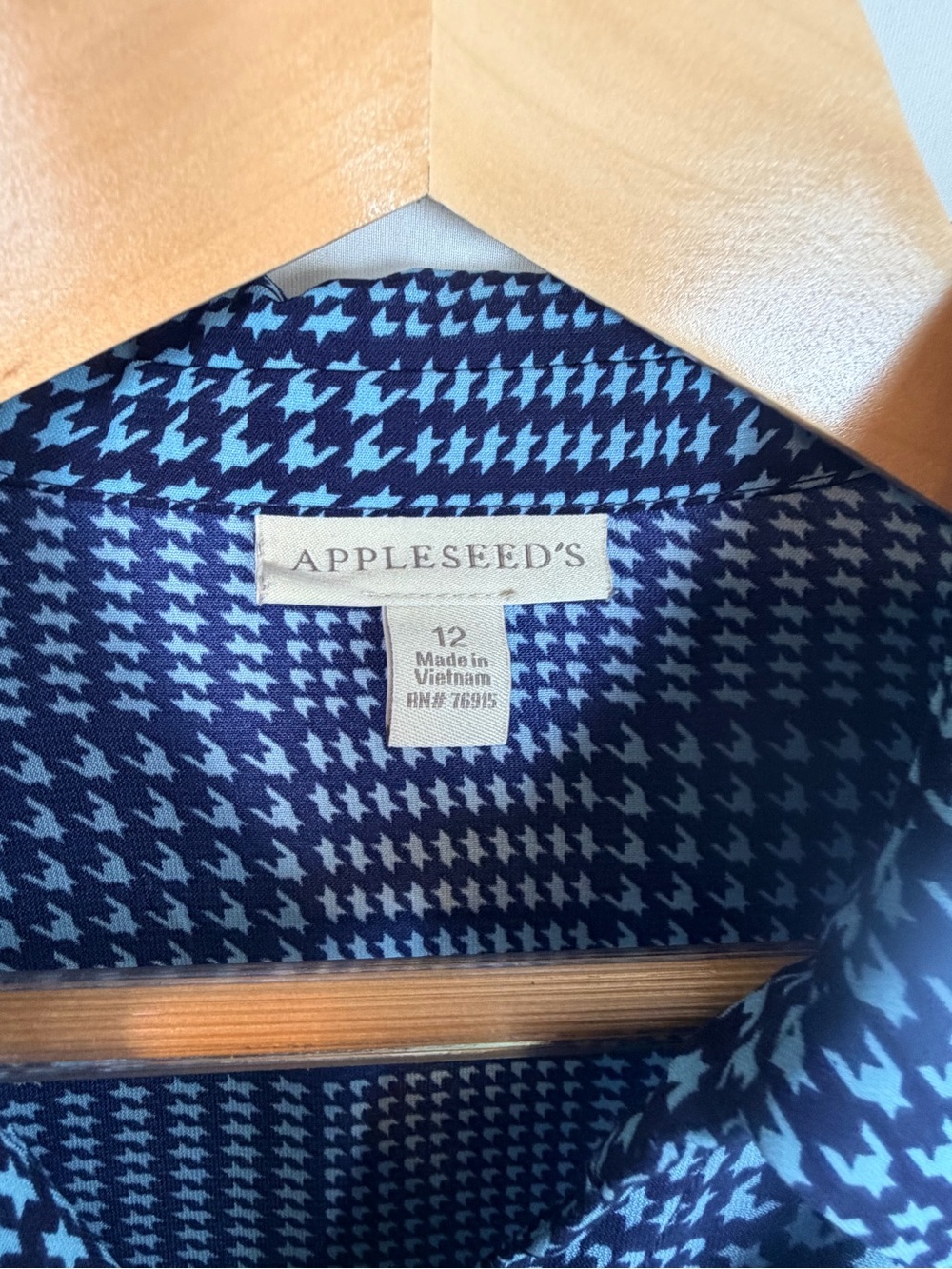Appleseed's Blue Plaid Button-Up Blouse - Picture 4 of 6